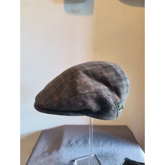 Mucros Weavers Killarney Ireland Wool Quilted Cap One Size Men's Plaid Hat - Picture 7 of 9